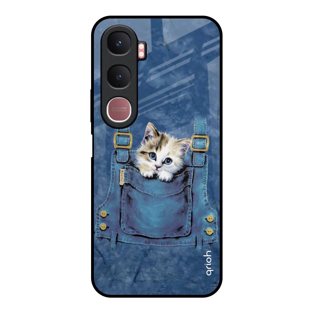 Kitty In Pocket Vivo Y31 5G Glass Back Cover Online