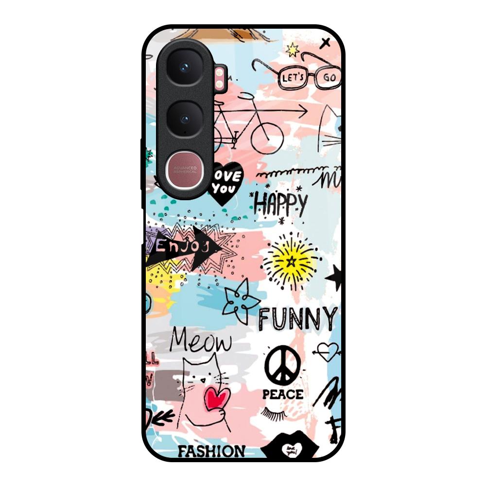 Just For You Vivo Y31 5G Glass Back Cover Online