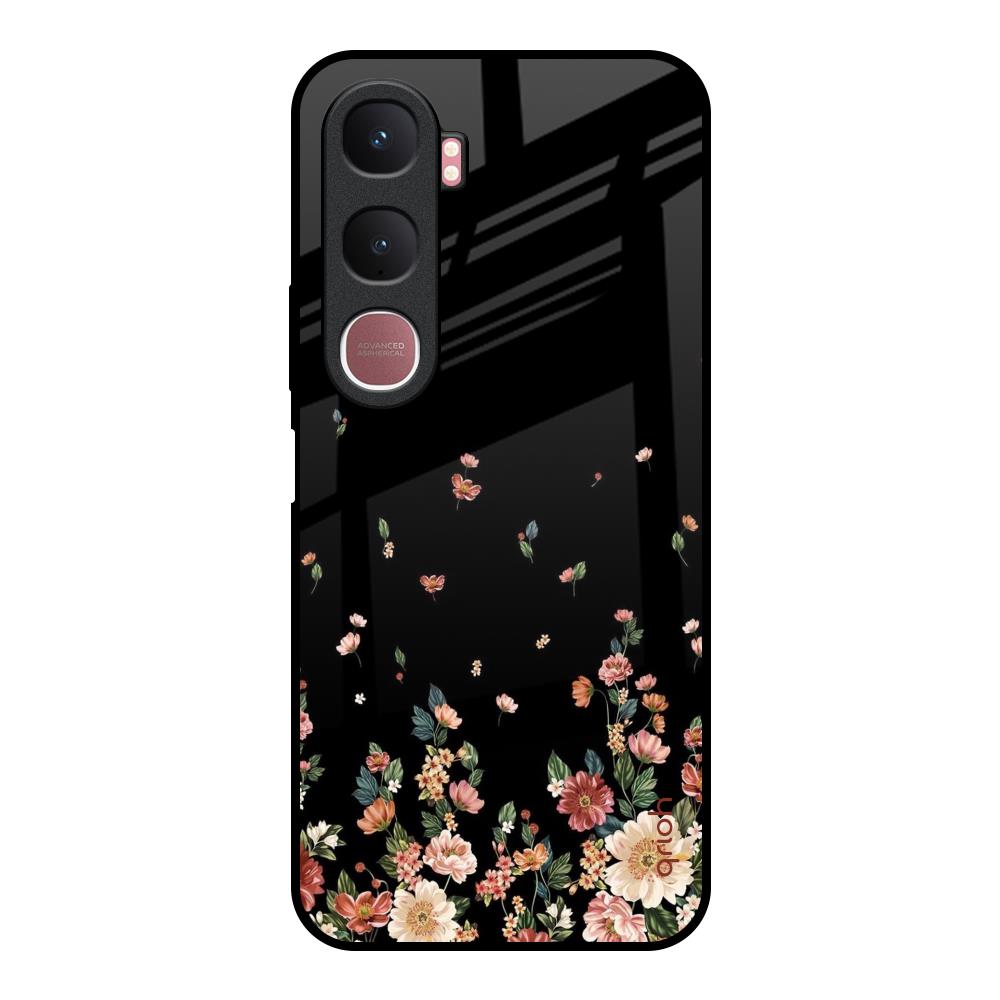 Floating Floral Print Vivo Y31 5G Glass Back Cover Online