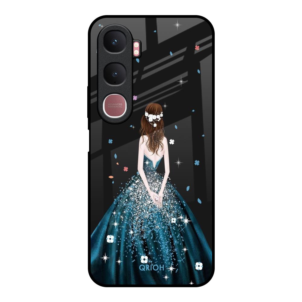 Queen Of Fashion Vivo Y31 5G Glass Back Cover Online