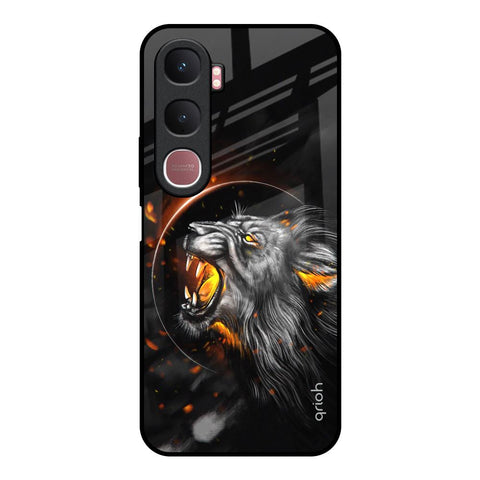 Aggressive Lion Vivo Y31 5G Glass Back Cover Online