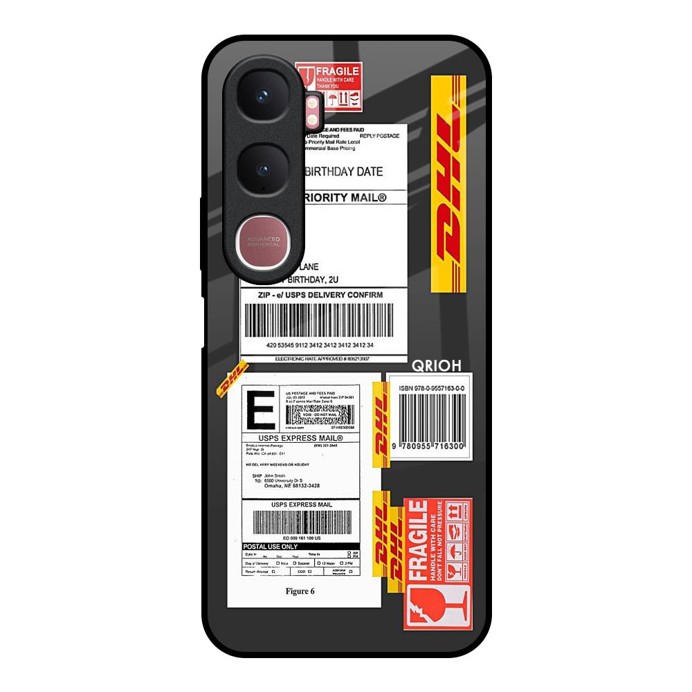 Cool Barcode Label Vivo Y31 5G Glass Back Cover Online