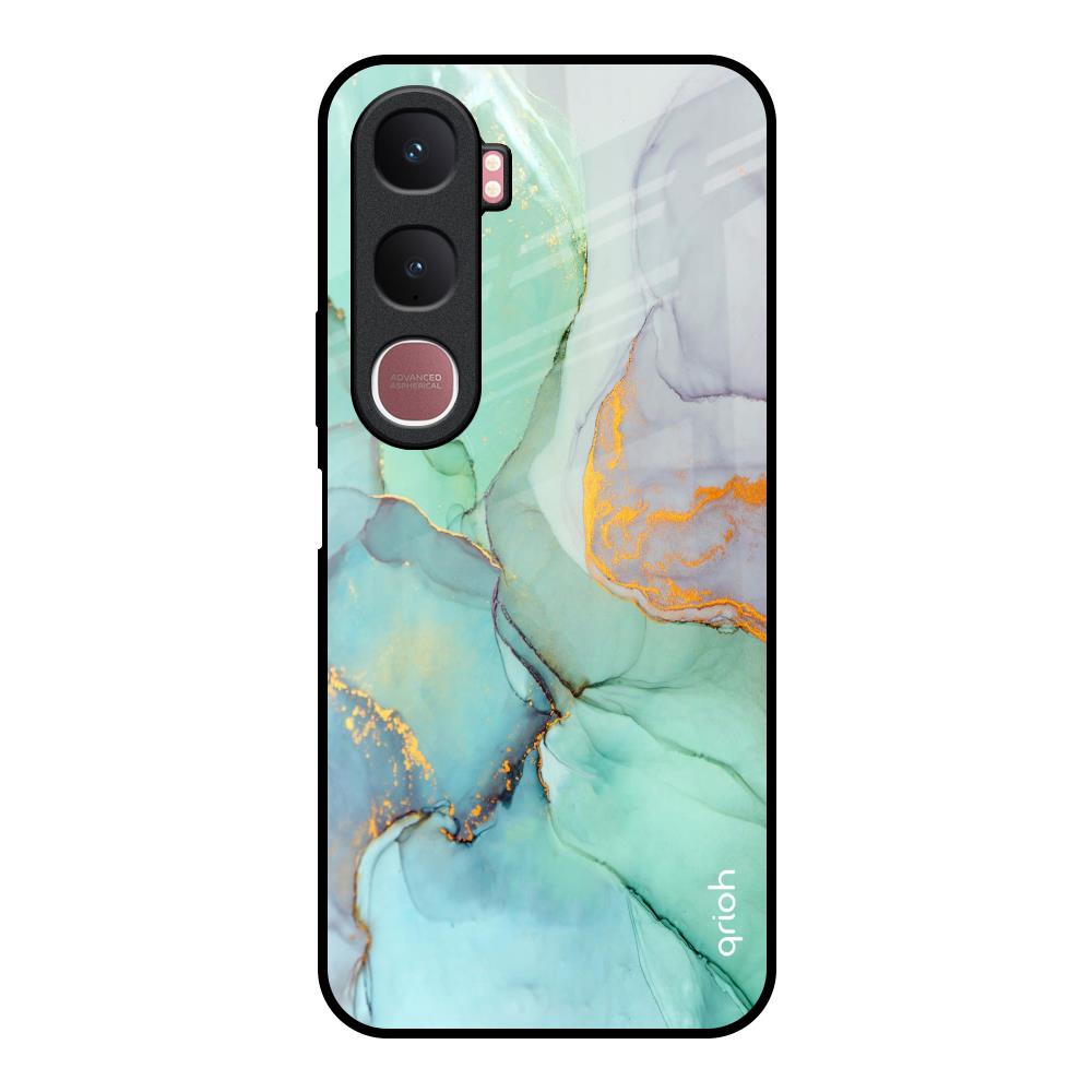 Green Marble Vivo Y31 5G Glass Back Cover Online