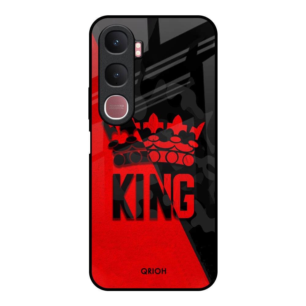 I Am A King Vivo Y31 5G Glass Back Cover Online