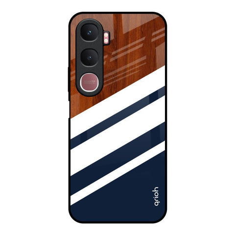 Bold Stripes Vivo Y31 5G Glass Back Cover Online