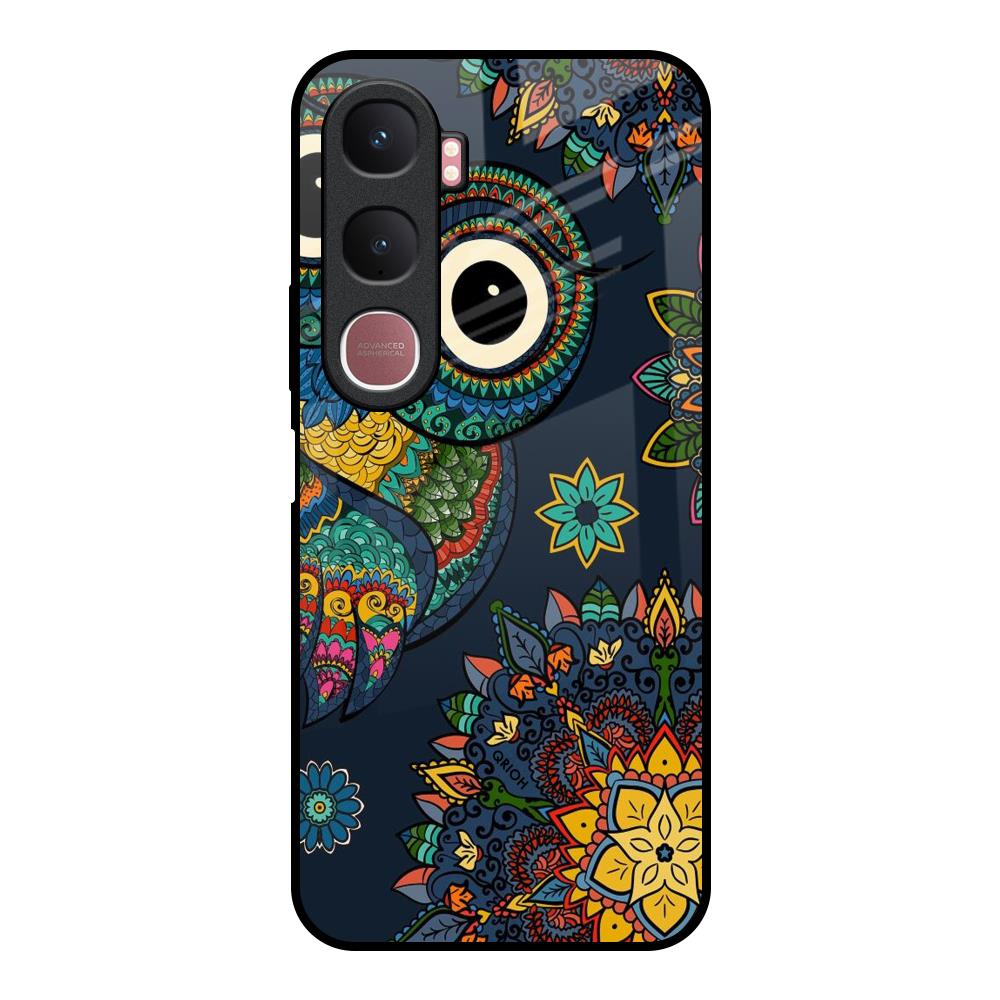 Owl Art Vivo Y31 5G Glass Back Cover Online