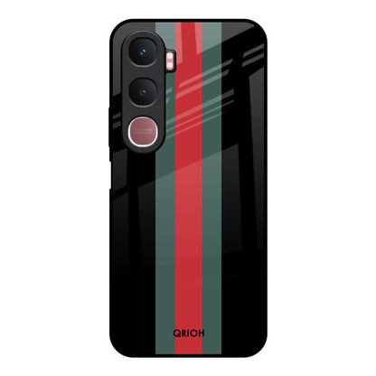 Vertical Stripes Vivo Y31 5G Glass Back Cover Online