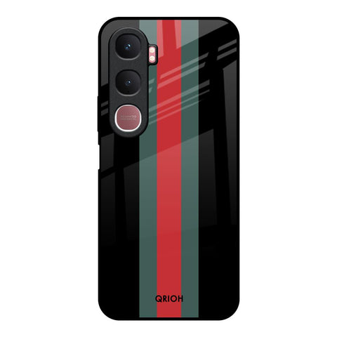 Vertical Stripes Vivo Y31 5G Glass Back Cover Online