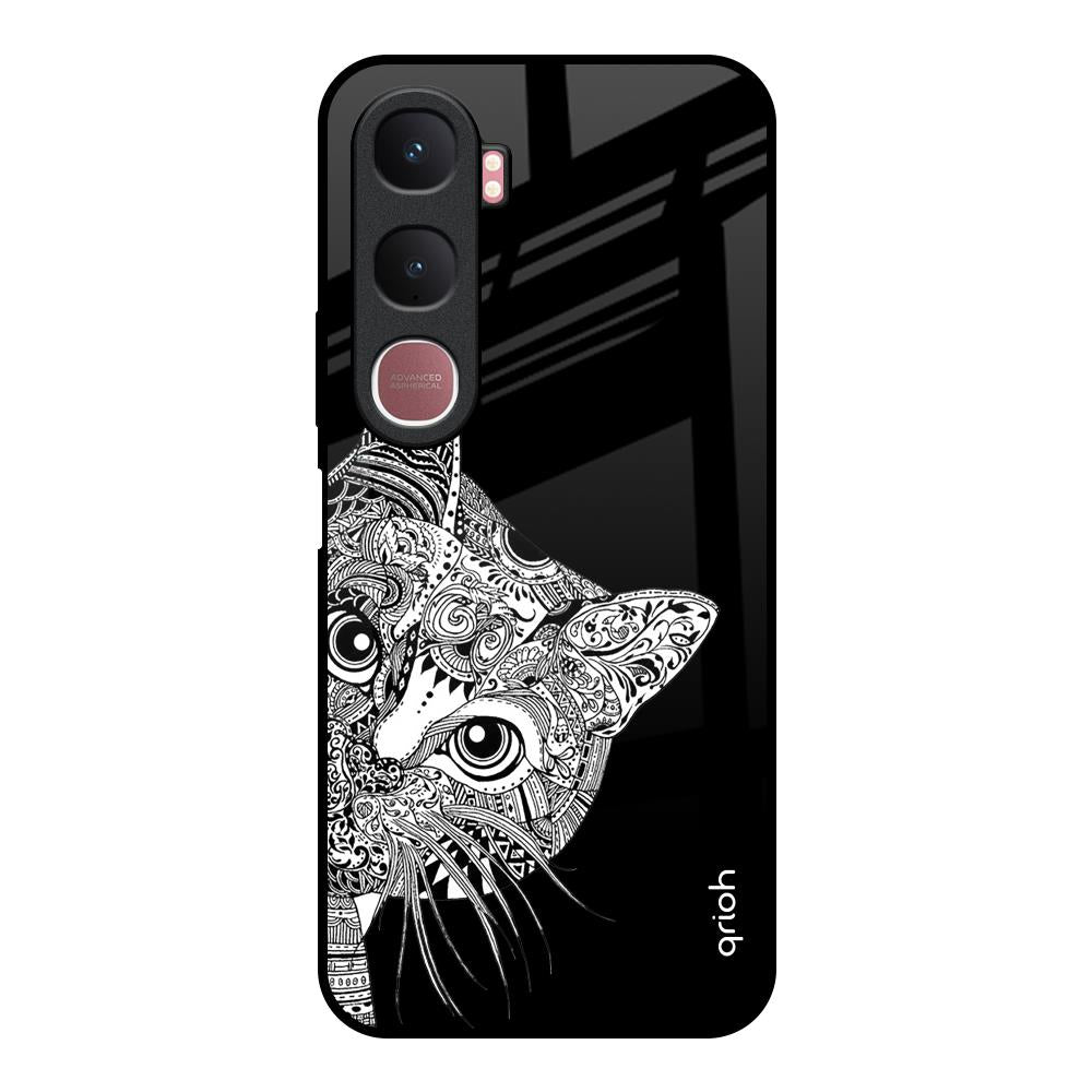 Kitten Mandala Vivo Y31 5G Glass Back Cover Online