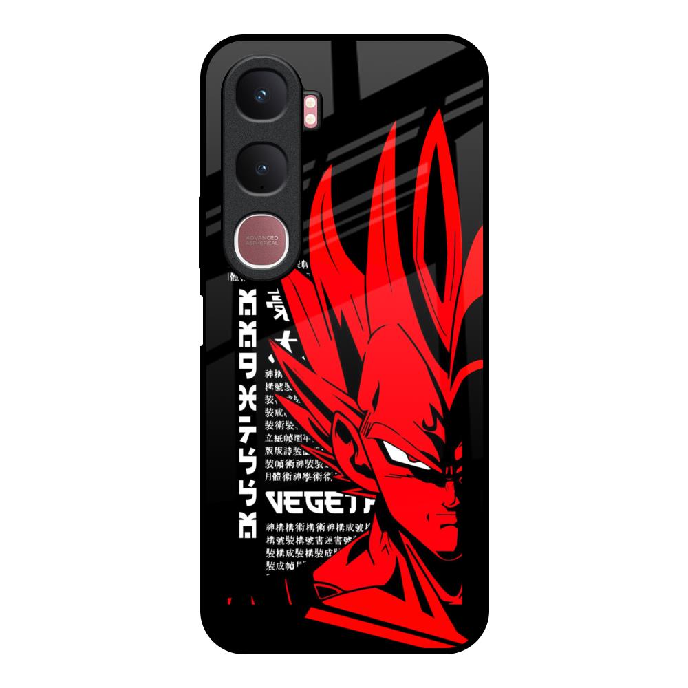 Red Vegeta Vivo Y31 5G Glass Back Cover Online