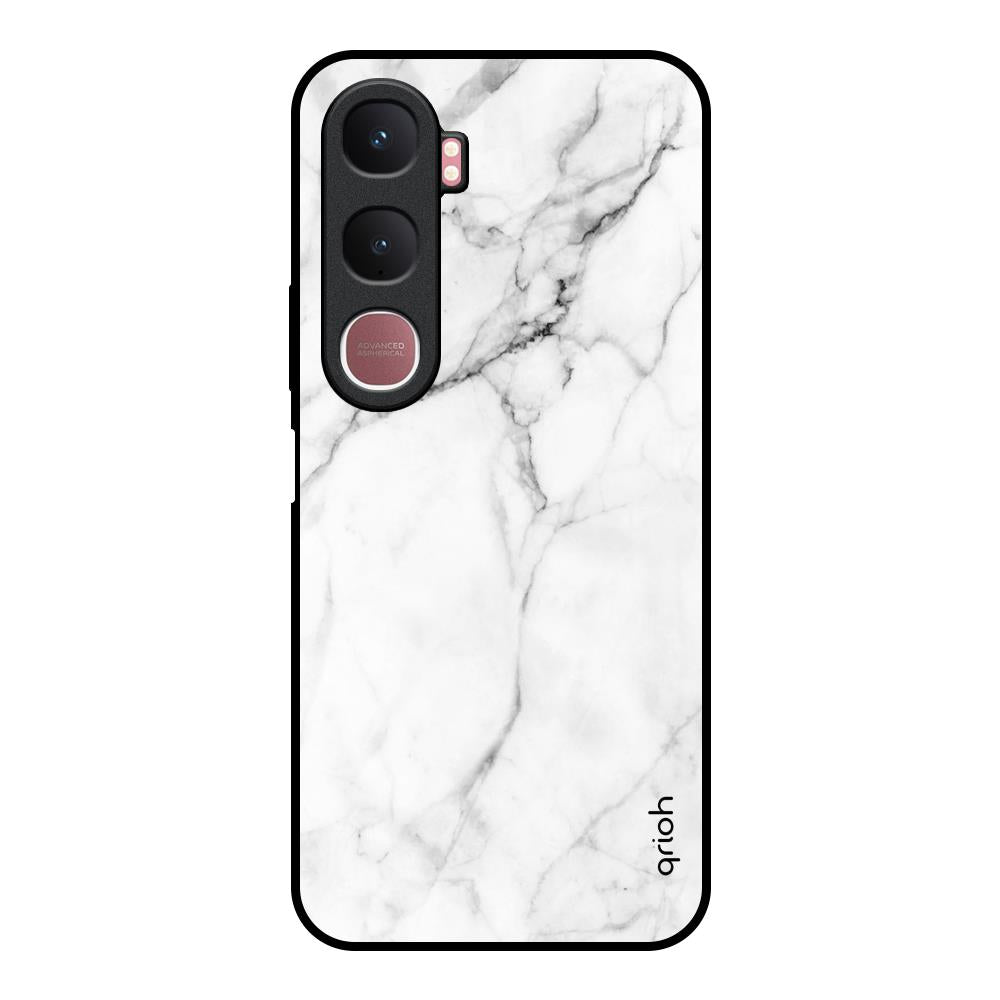 Modern White Marble Vivo Y31 5G Glass Back Cover Online
