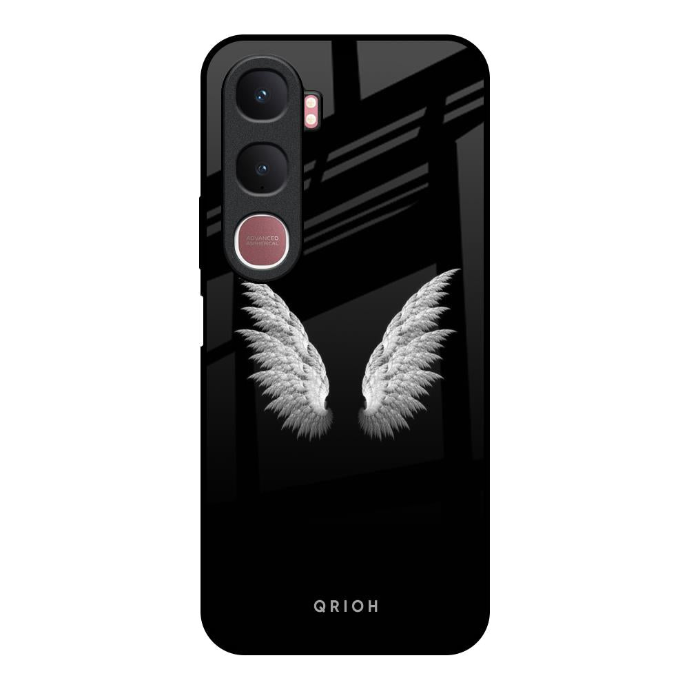 White Angel Wings Vivo Y31 5G Glass Back Cover Online
