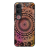 Floral Mandala Vivo Y31 5G Glass Back Cover Online