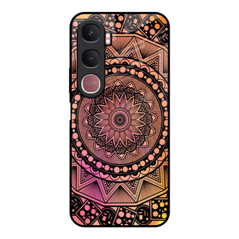 Floral Mandala Vivo Y31 5G Glass Back Cover Online