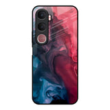 Blue & Red Smoke Vivo Y31 5G Glass Back Cover Online