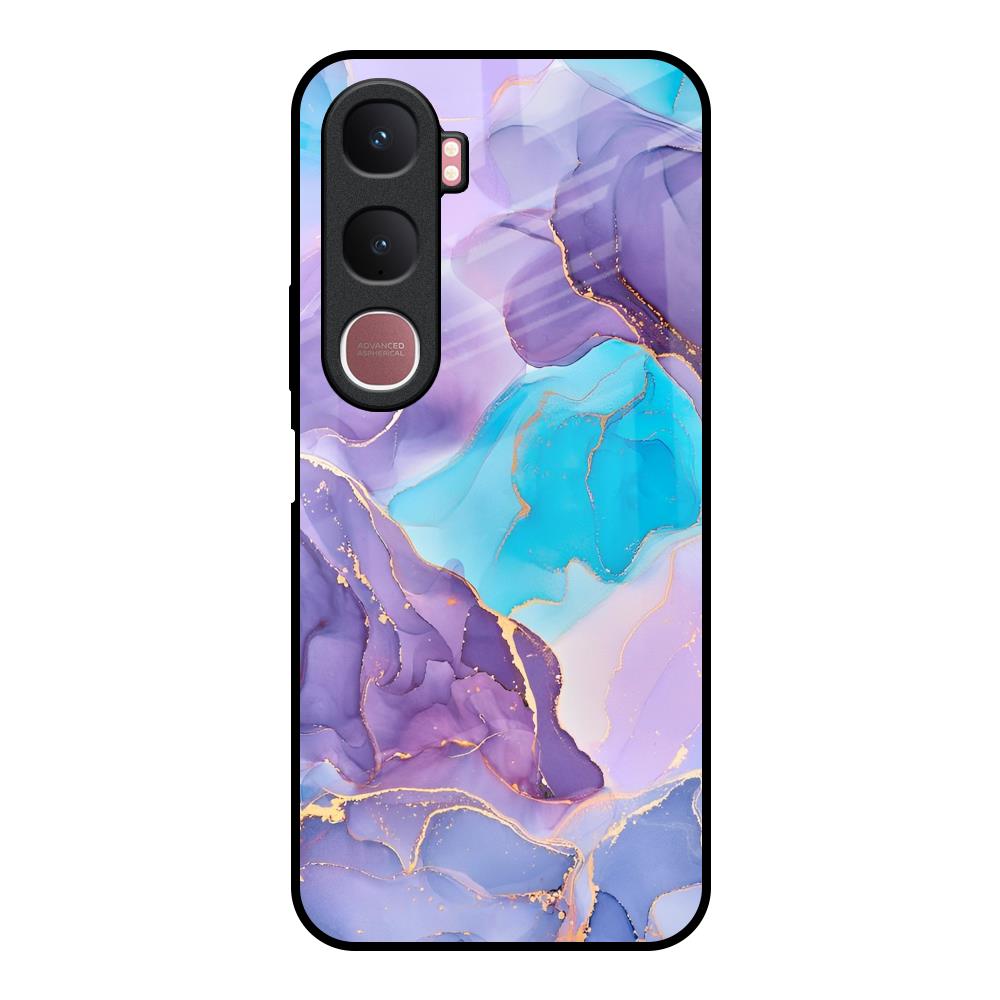 Alcohol ink Marble Vivo Y31 5G Glass Back Cover Online