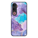 Alcohol ink Marble Vivo Y31 5G Glass Back Cover Online