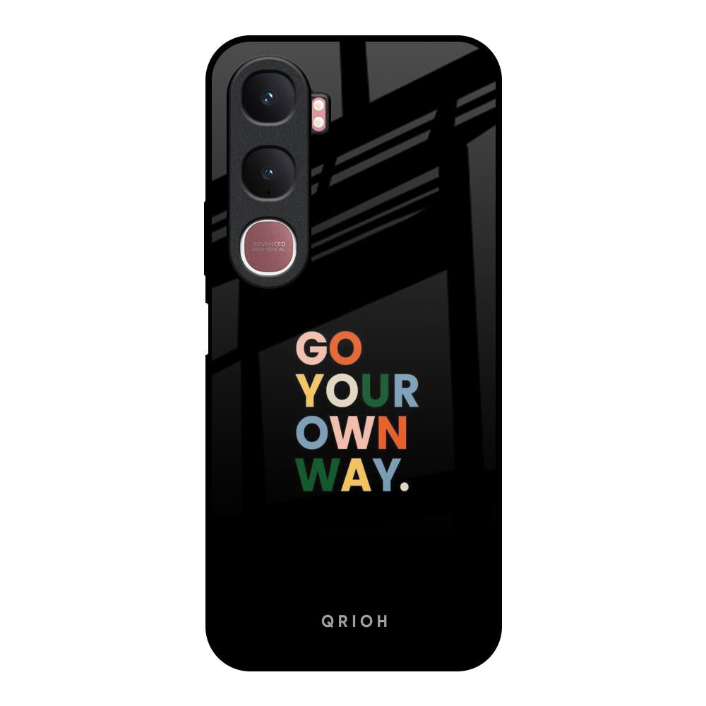 Go Your Own Way Vivo Y31 5G Glass Back Cover Online