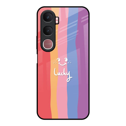 Lucky Abstract Vivo Y31 5G Glass Back Cover Online