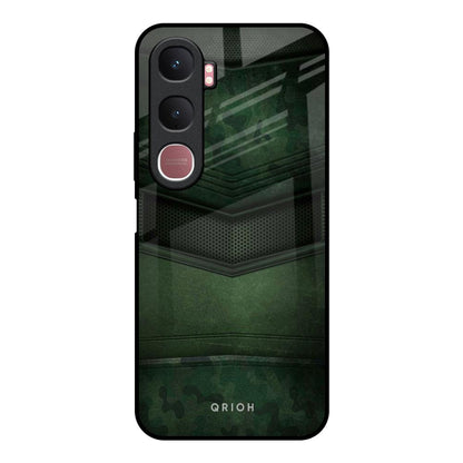 Green Leather Vivo Y31 5G Glass Back Cover Online