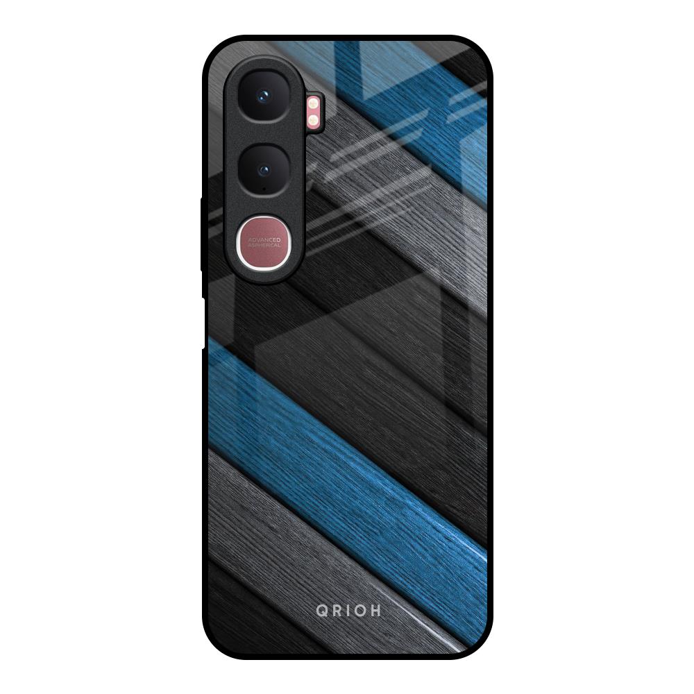 Multicolor Wooden Effect Vivo Y31 5G Glass Back Cover Online