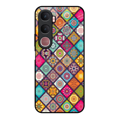 Multicolor Mandala Vivo Y31 5G Glass Back Cover Online