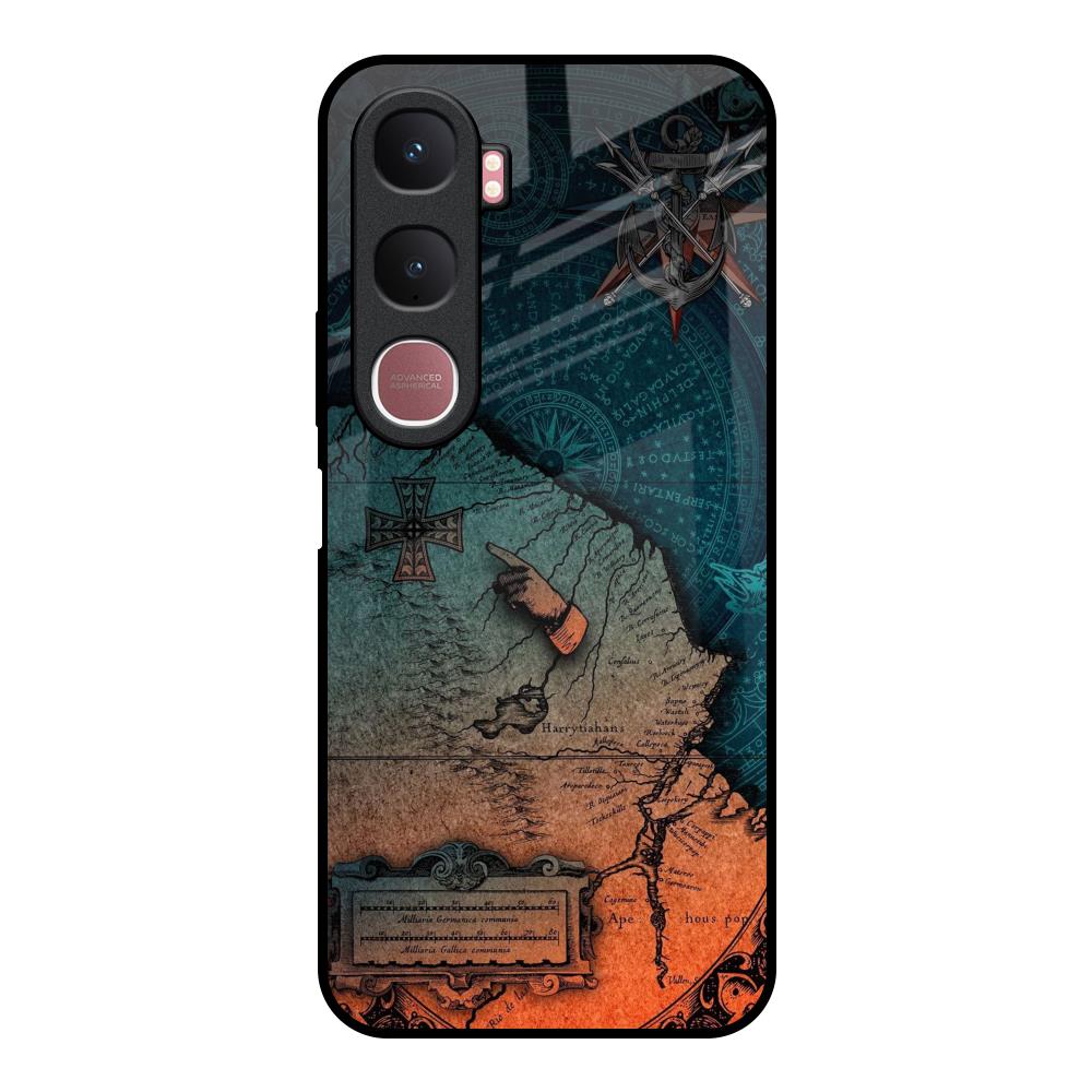 Geographical Map Vivo Y31 5G Glass Back Cover Online