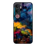 Multicolor Oil Painting Vivo Y31 5G Glass Back Cover Online