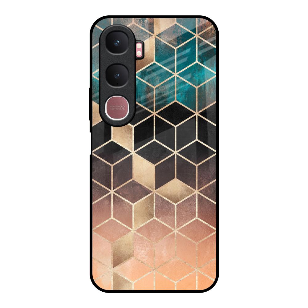 Bronze Texture Vivo Y31 5G Glass Back Cover Online