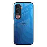 Blue Wave Abstract Vivo Y31 5G Glass Back Cover Online