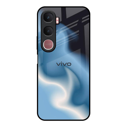 Blue Waves Vivo Y31 5G Glass Back Cover Online