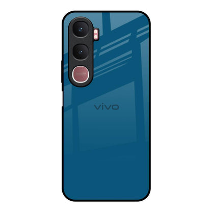 Cobalt Blue Vivo Y31 5G Glass Back Cover Online