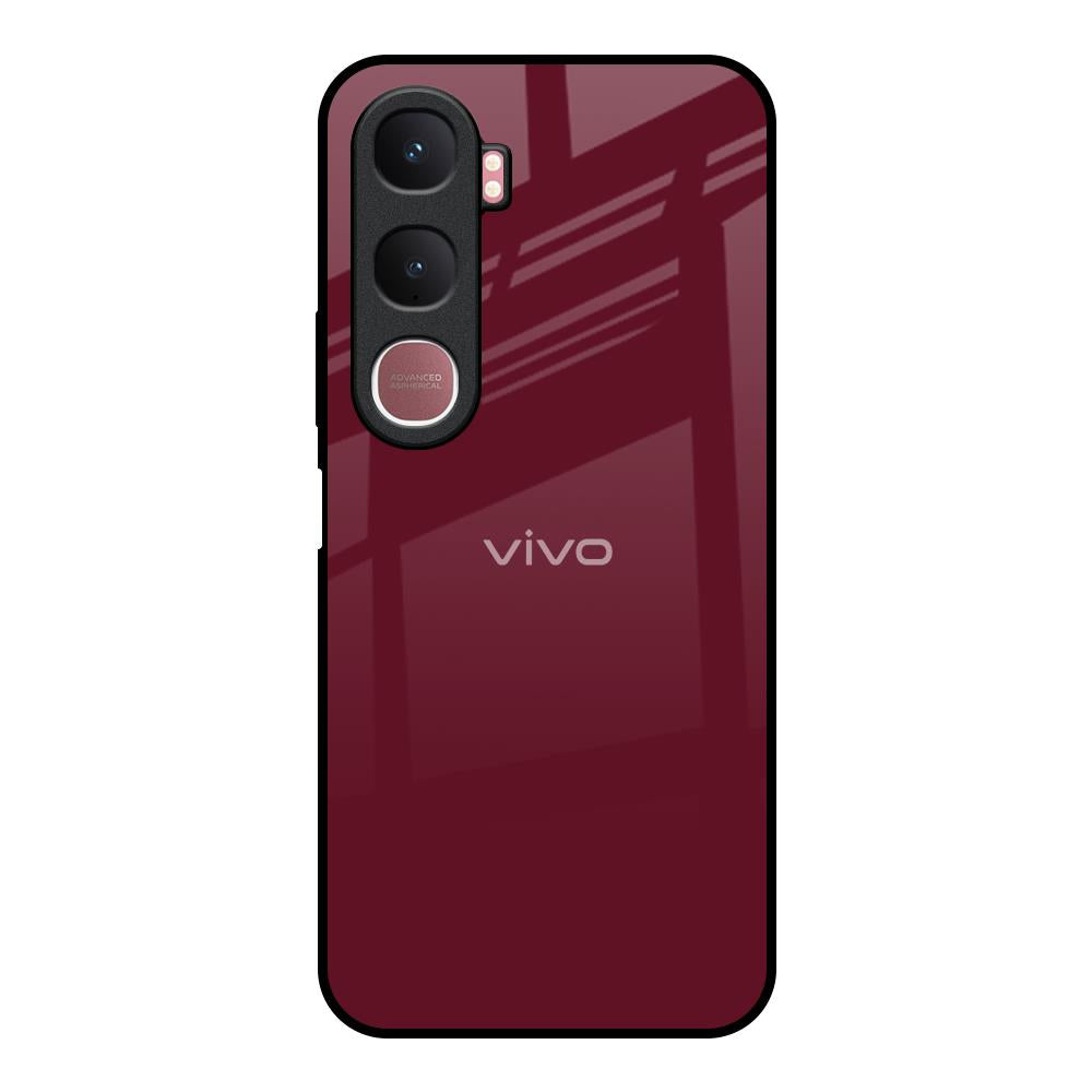Classic Burgundy Vivo Y31 5G Glass Back Cover Online