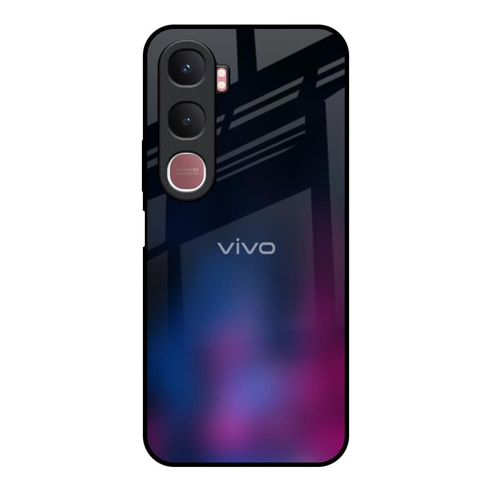 Pink Smudge Vivo Y31 5G Glass Back Cover Online