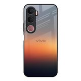 Aesthetic Orange Vivo Y31 5G Glass Back Cover Online