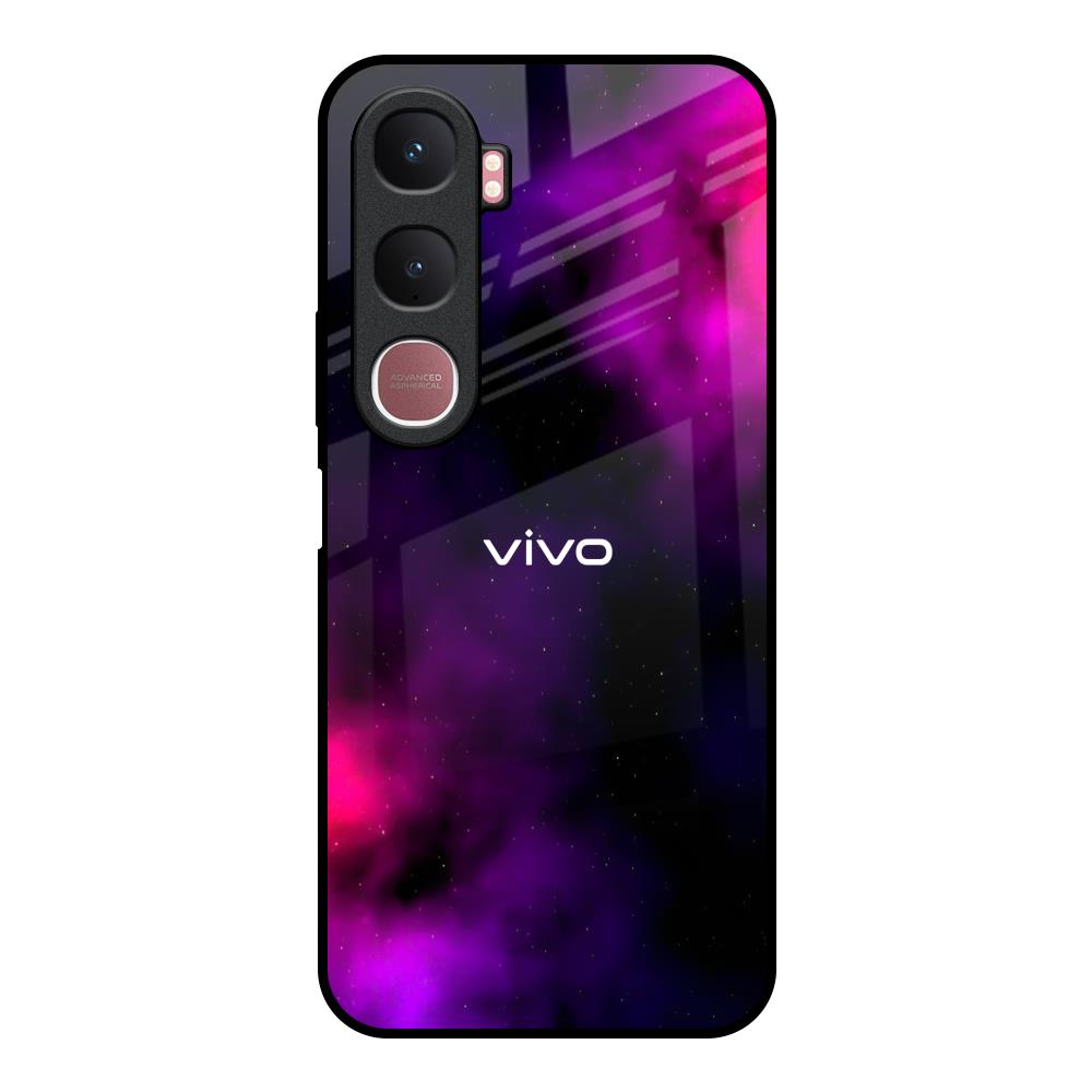 Pink Galaxy Vivo Y31 5G Glass Back Cover Online
