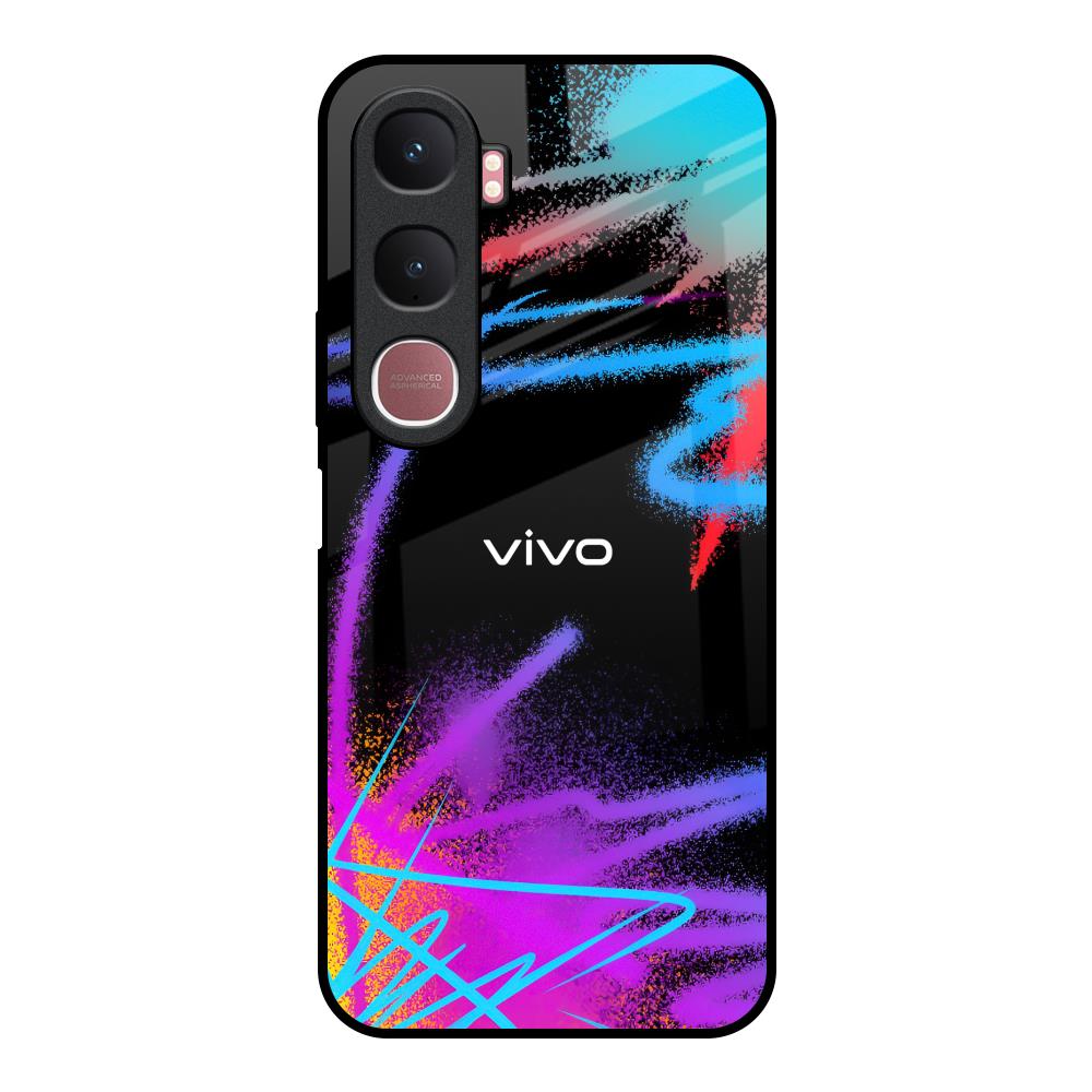 Brushy Color Vivo Y31 5G Glass Back Cover Online