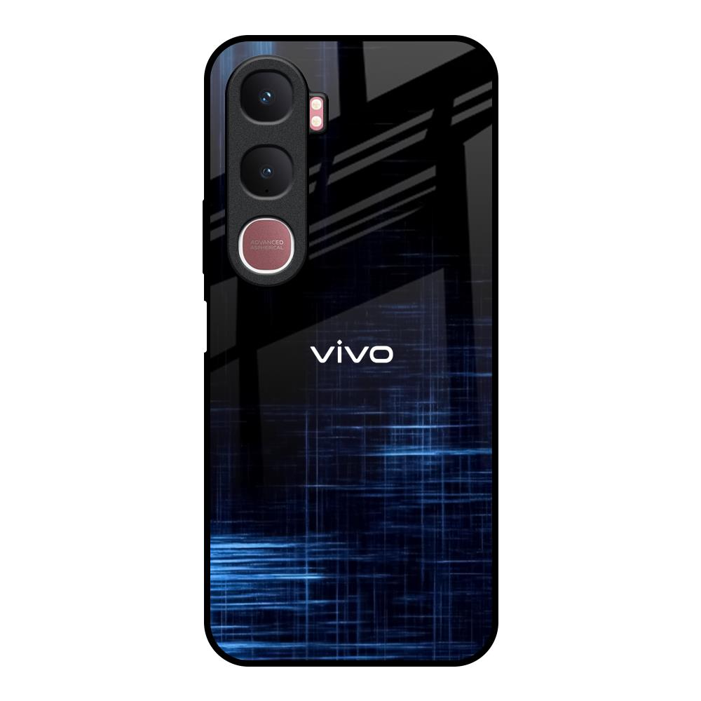 Blue Scratch Vivo Y31 5G Glass Back Cover Online