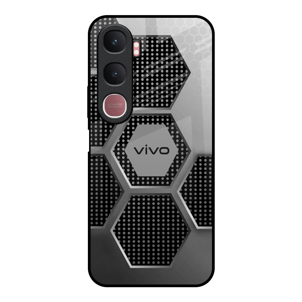 Hexagon Style Vivo Y31 5G Glass Back Cover Online