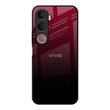 Wine Red Vivo Y31 5G Glass Back Cover Online