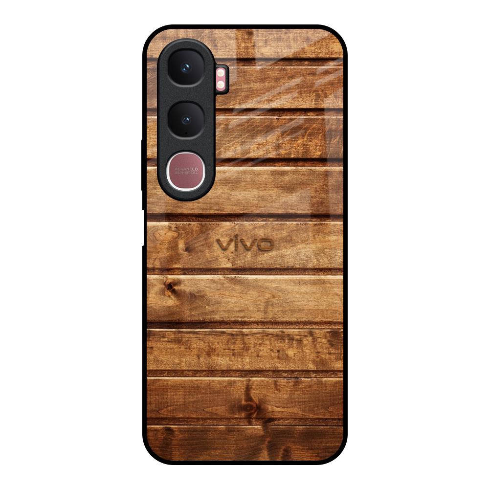 Wooden Planks Vivo Y31 5G Glass Back Cover Online