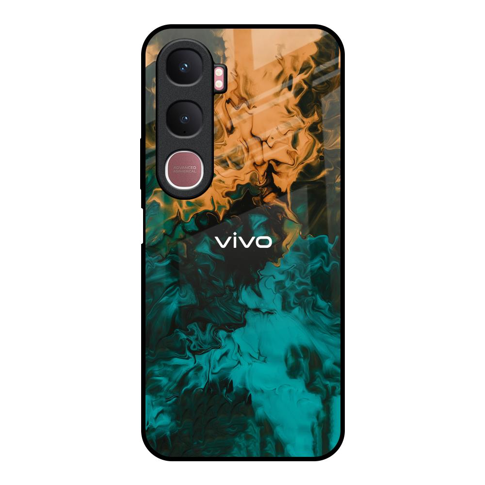 Watercolor Wave Vivo Y31 5G Glass Back Cover Online