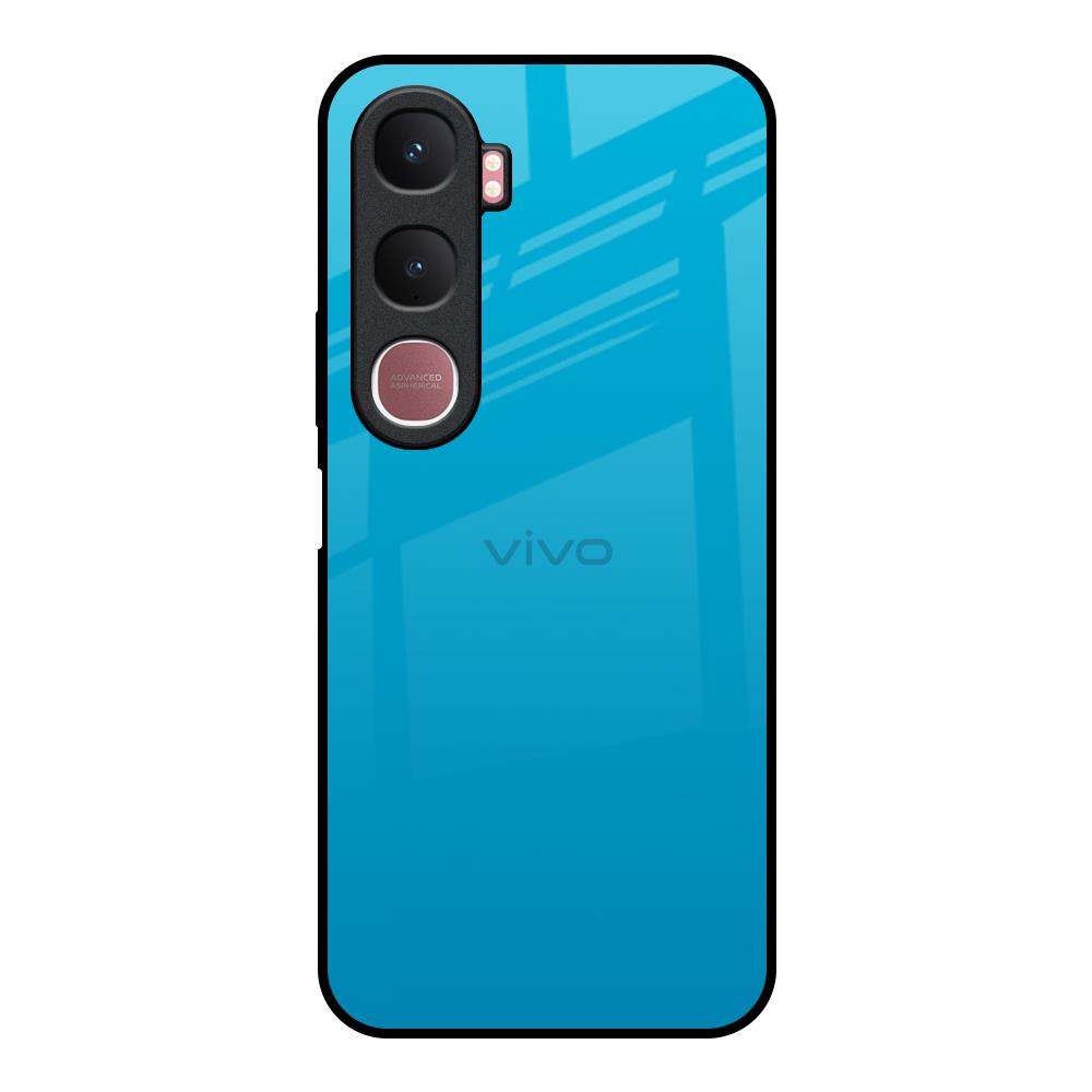 Blue Aqua Vivo Y31 5G Glass Back Cover Online