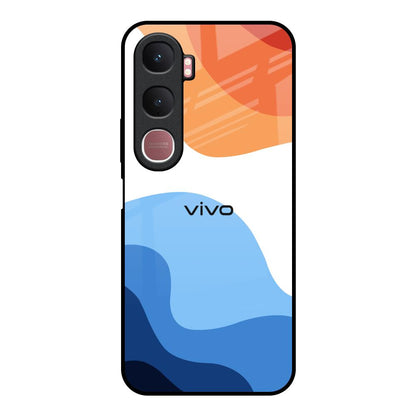 Wavy Color Pattern Vivo Y31 5G Glass Back Cover Online