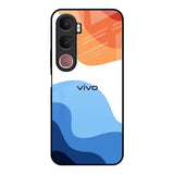 Wavy Color Pattern Vivo Y31 5G Glass Back Cover Online
