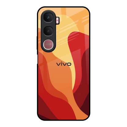 Magma Color Pattern Vivo Y31 5G Glass Back Cover Online