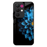 Half Blue Flower Realme 15x 5G Glass Back Cover Online