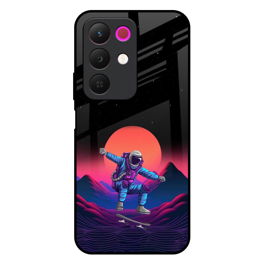 Retro Astronaut Realme 15x 5G Glass Back Cover Online