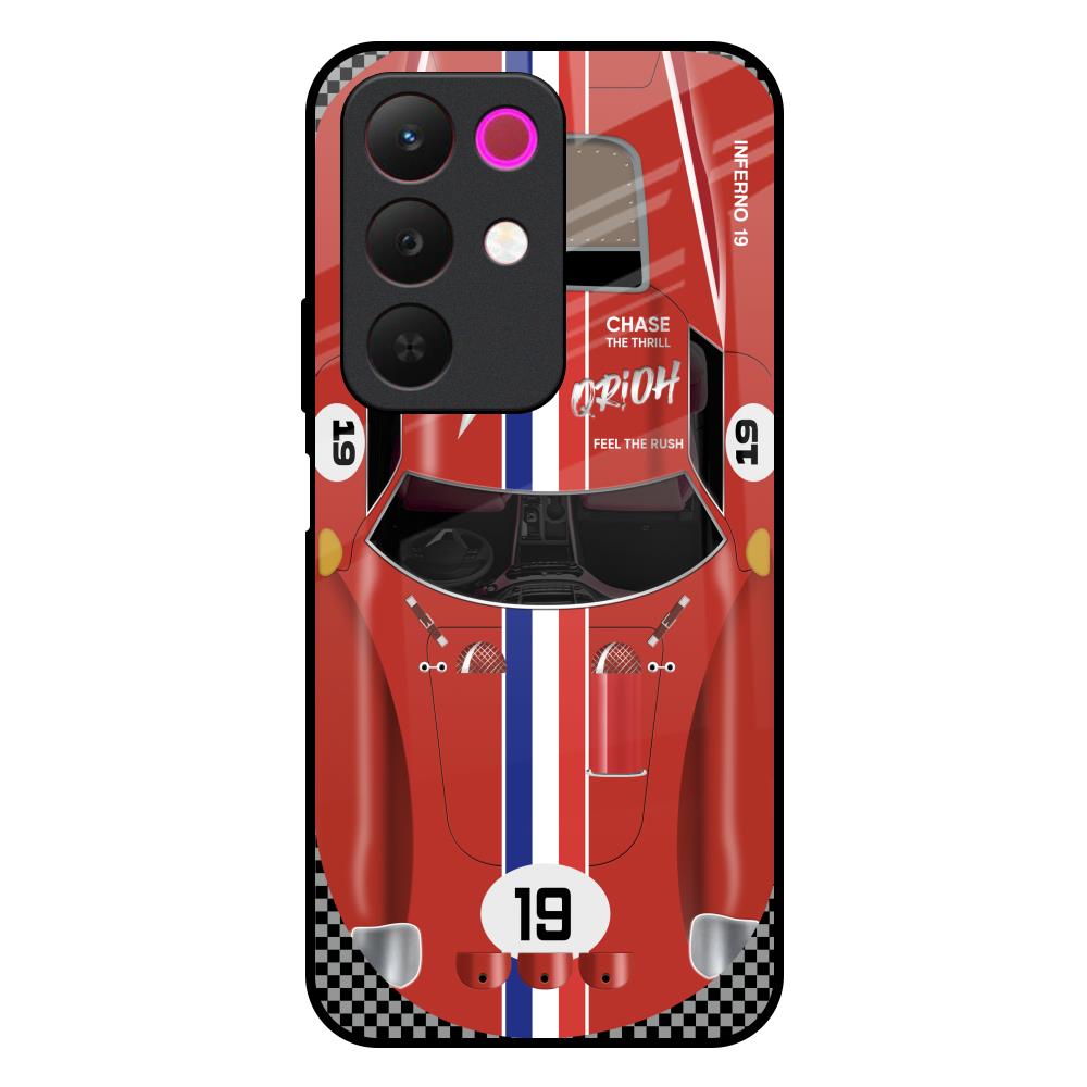 Racing Vintage Realme 15x 5G Glass Back Cover Online