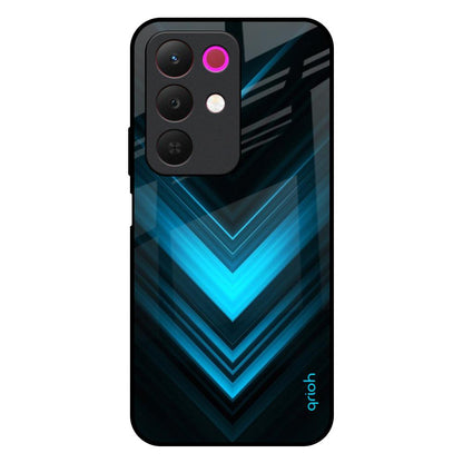 Vertical Blue Arrow Realme 15x 5G Glass Back Cover Online